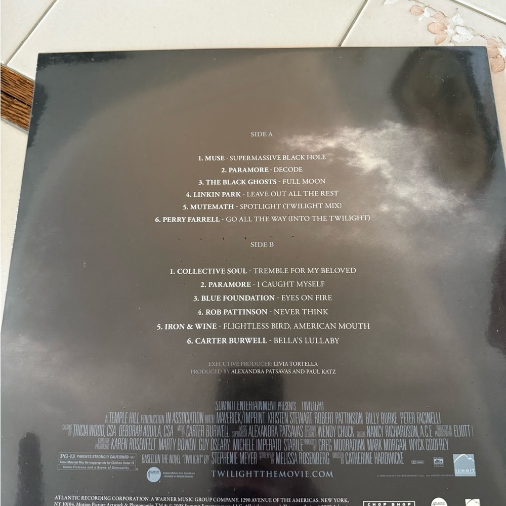 Twilight Original Motion Picture Soundtrack Vinyl - Black - Picture 2 of 3
